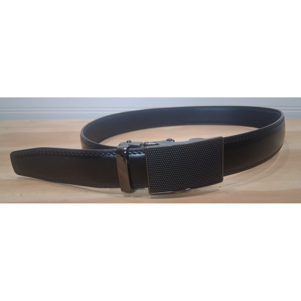Boys Black Dress Belt Banbini Ratchet Buckle 30"